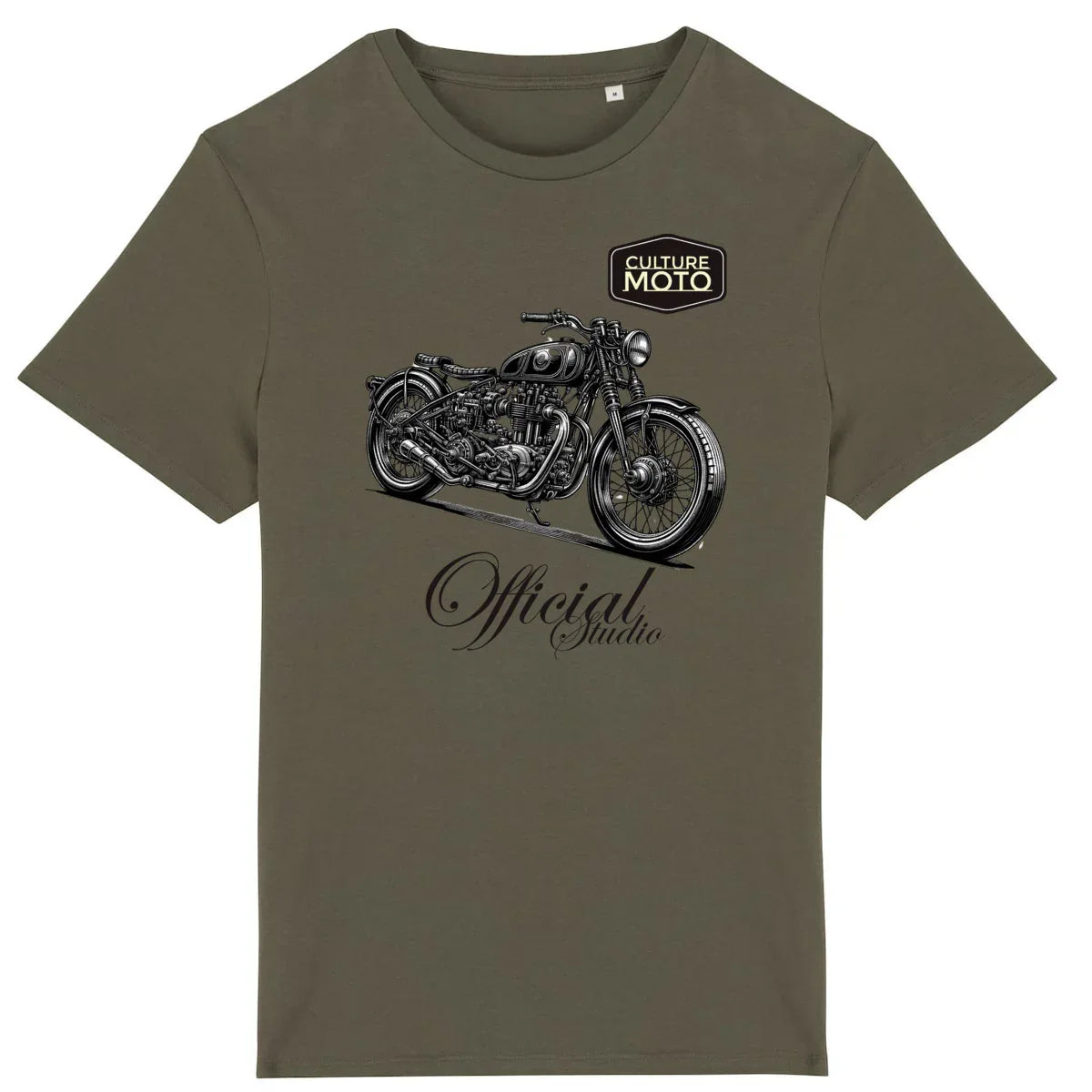 0326CMOfficialStudio-T-shirtkaki - CultureMoto