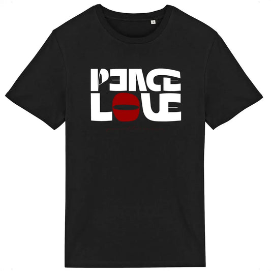0326CMPeaceandLove-T-shirtnoir - CultureMoto