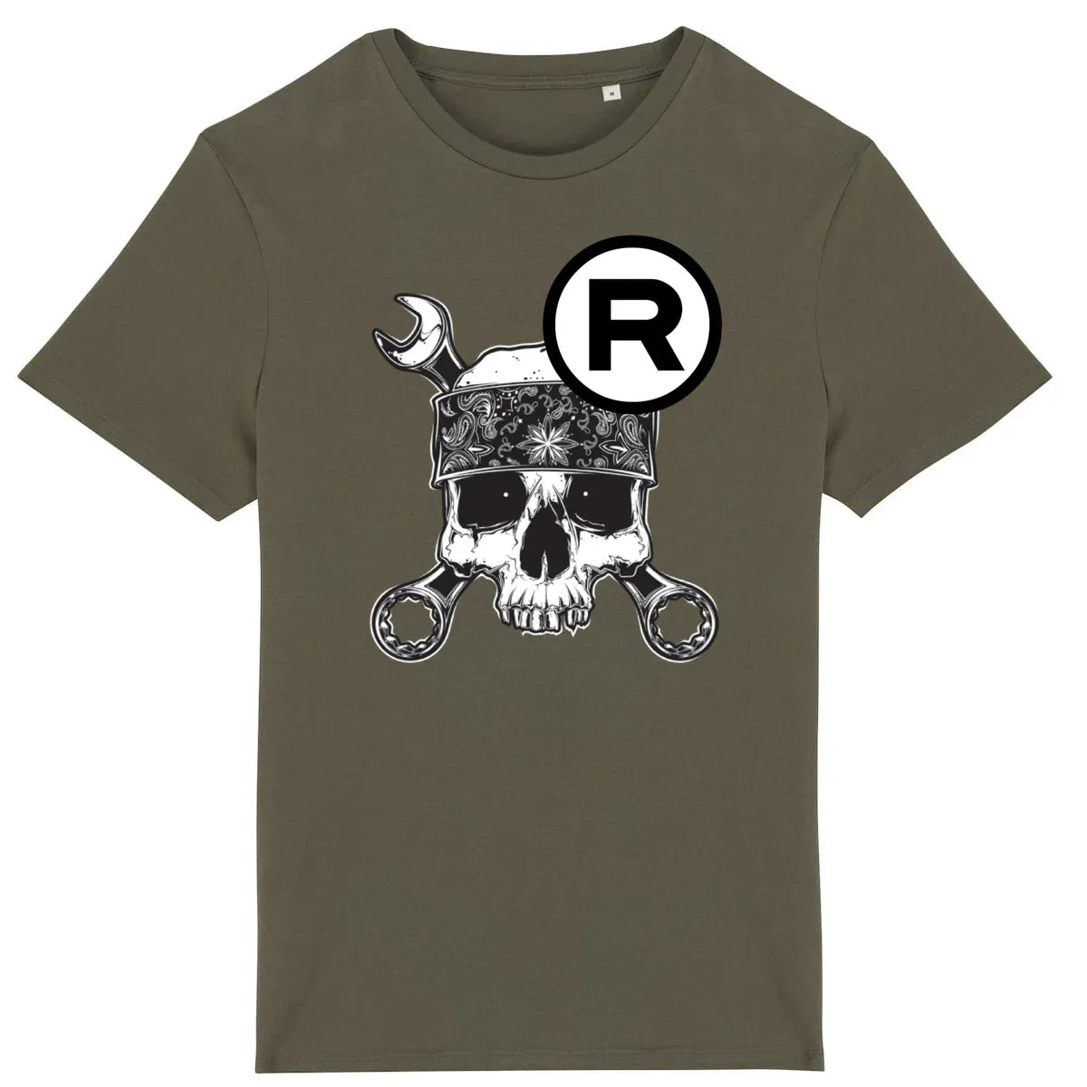 0326CMSkull_4-T-shirtkaki - CultureMoto