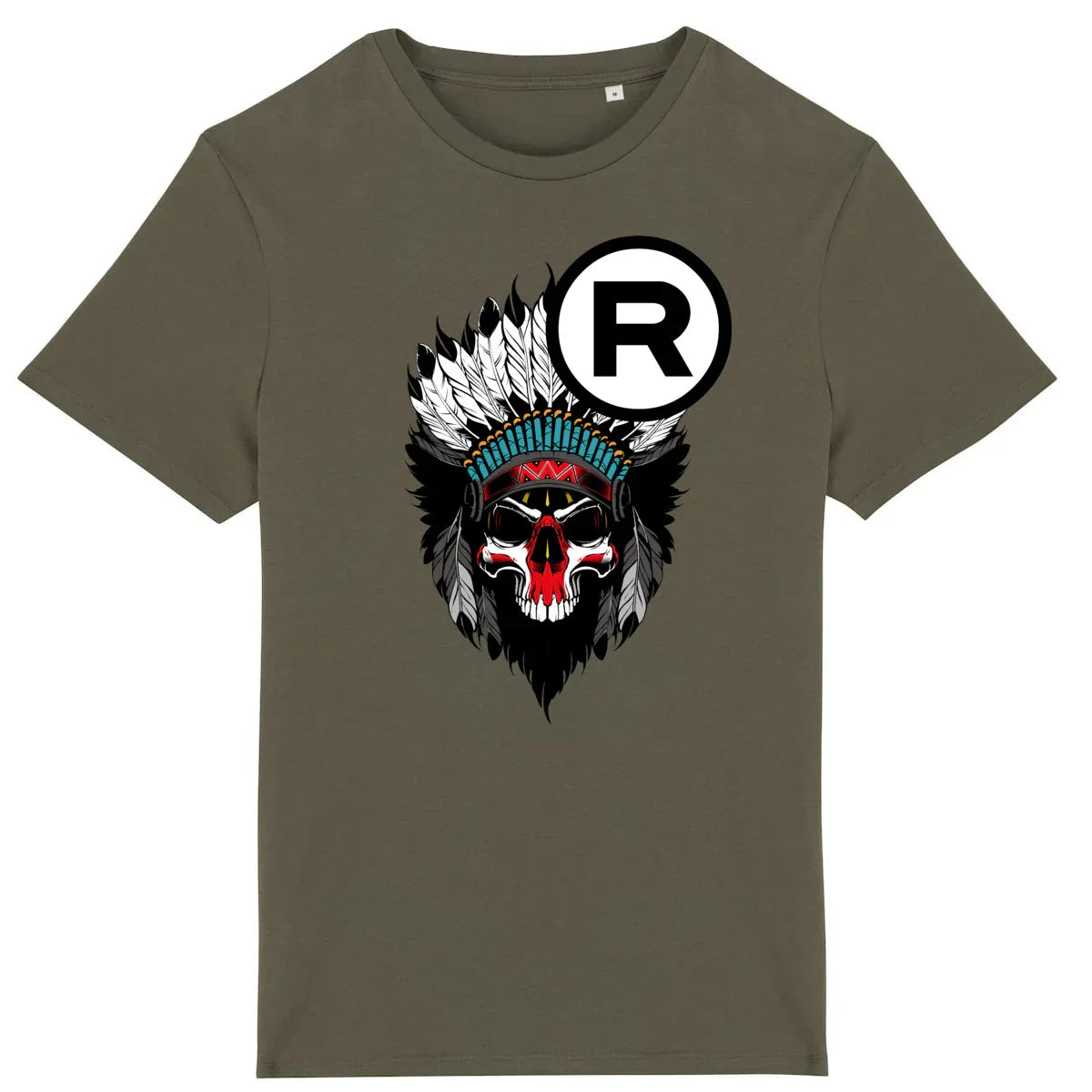 0326CMSkull_6-T-shirtkaki - CultureMoto