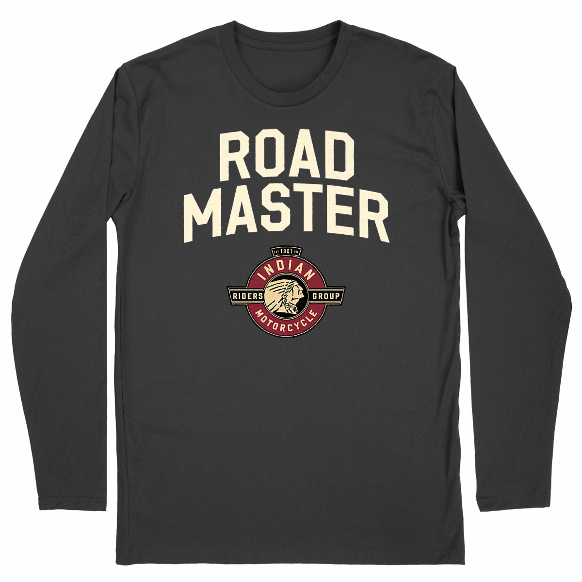 T-shirt noir manches longues Indian Radmaster