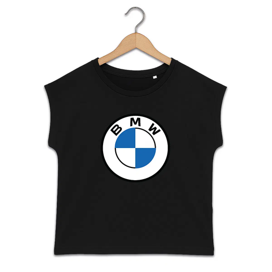 T-shirt femme manches à revers BMW
