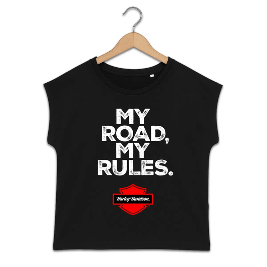 T-shirt femme manches à revers Harley-Davidson