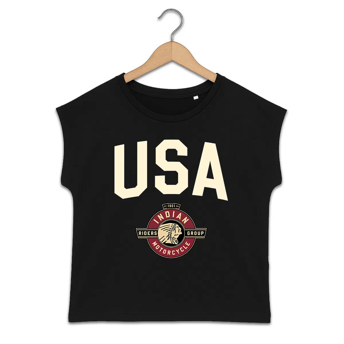 T-shirt femme manches à revers Indian Motorcycle