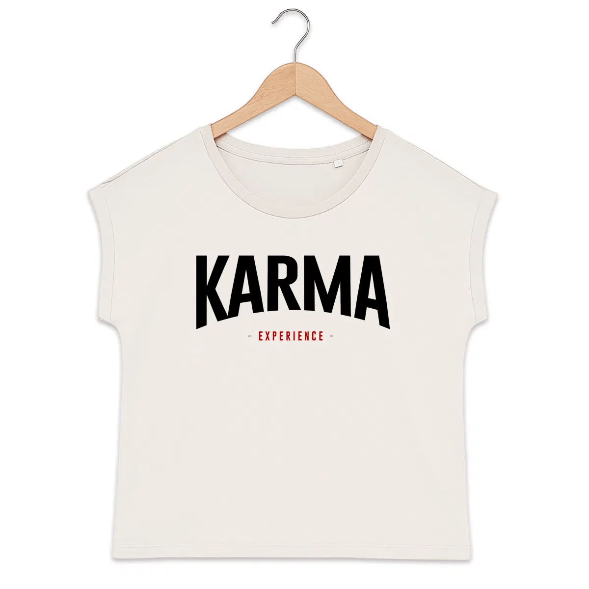T-shirt femme manches à revers Karma