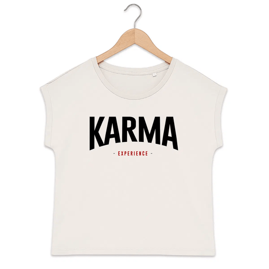 T-shirt femme manches à revers Karma