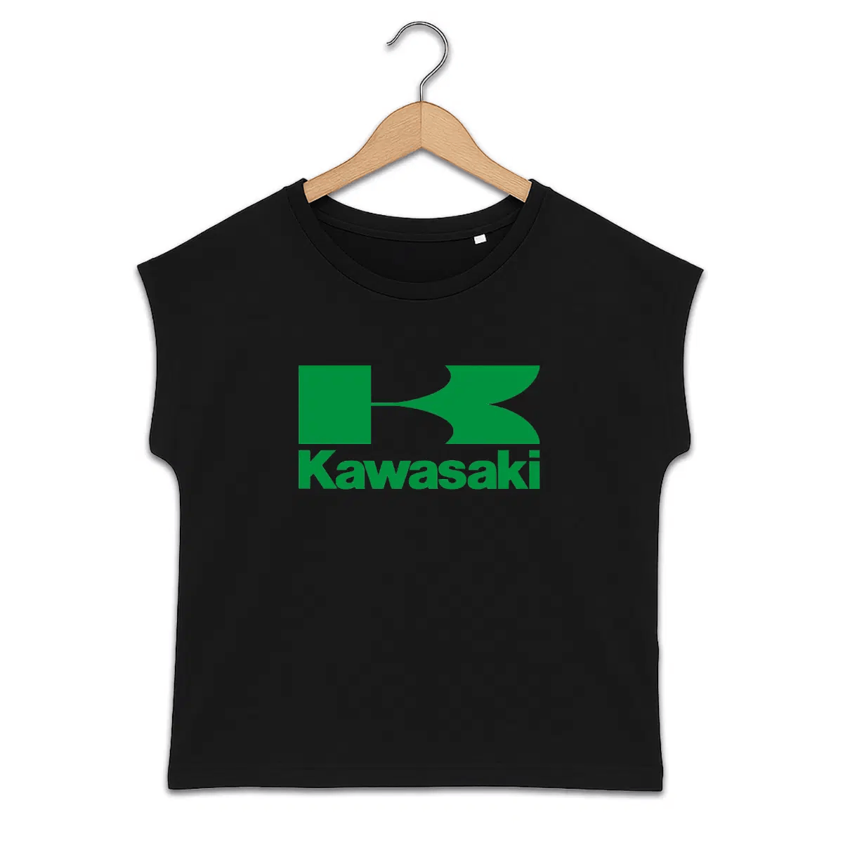T-shirt femme manches à revers Kawasaki