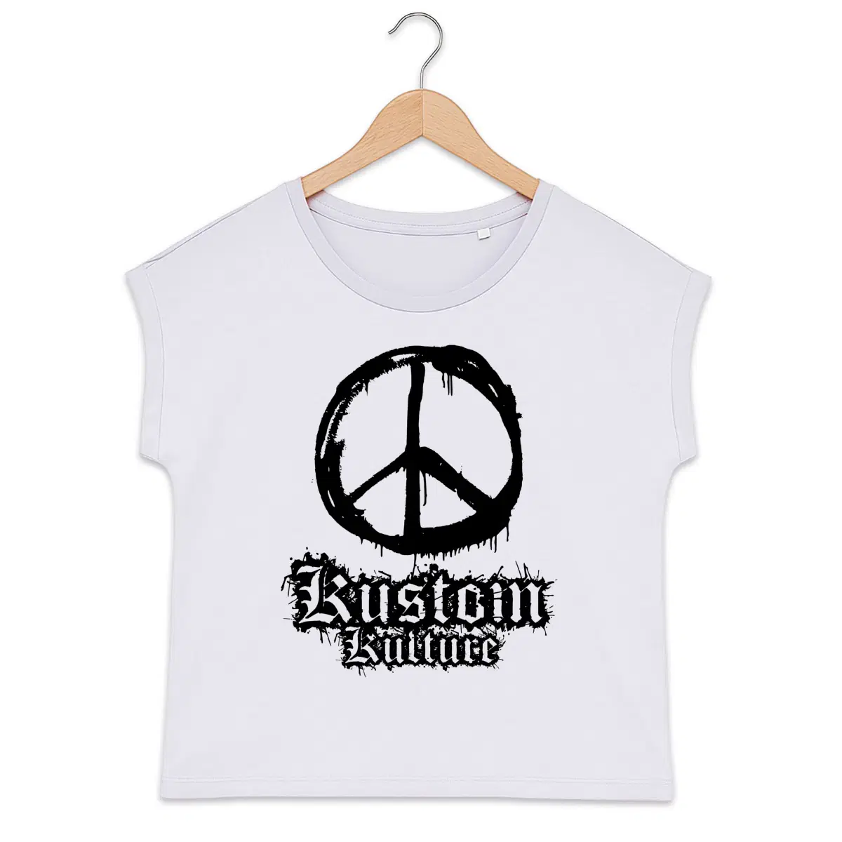 T-shirt femme manches à revers Kustom Kulture