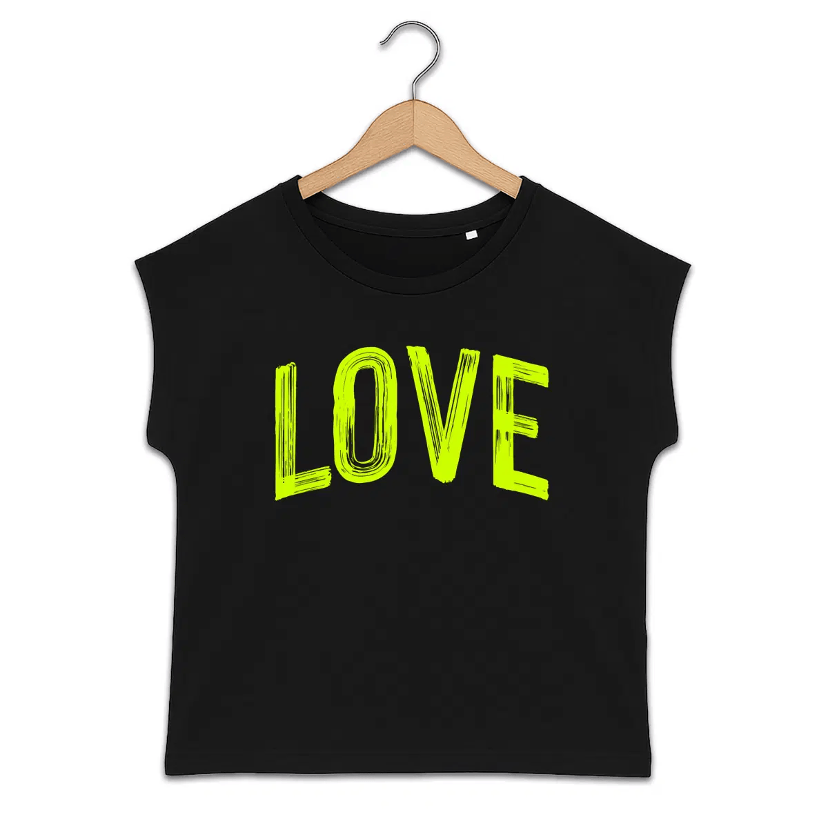 T-shirt femme manches à revers Love