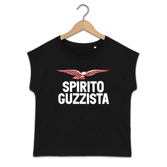 T-shirt femme manches à revers Moto Guzzi