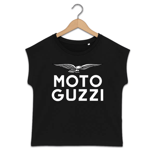 T-shirt femme manches à revers Moto Guzzi