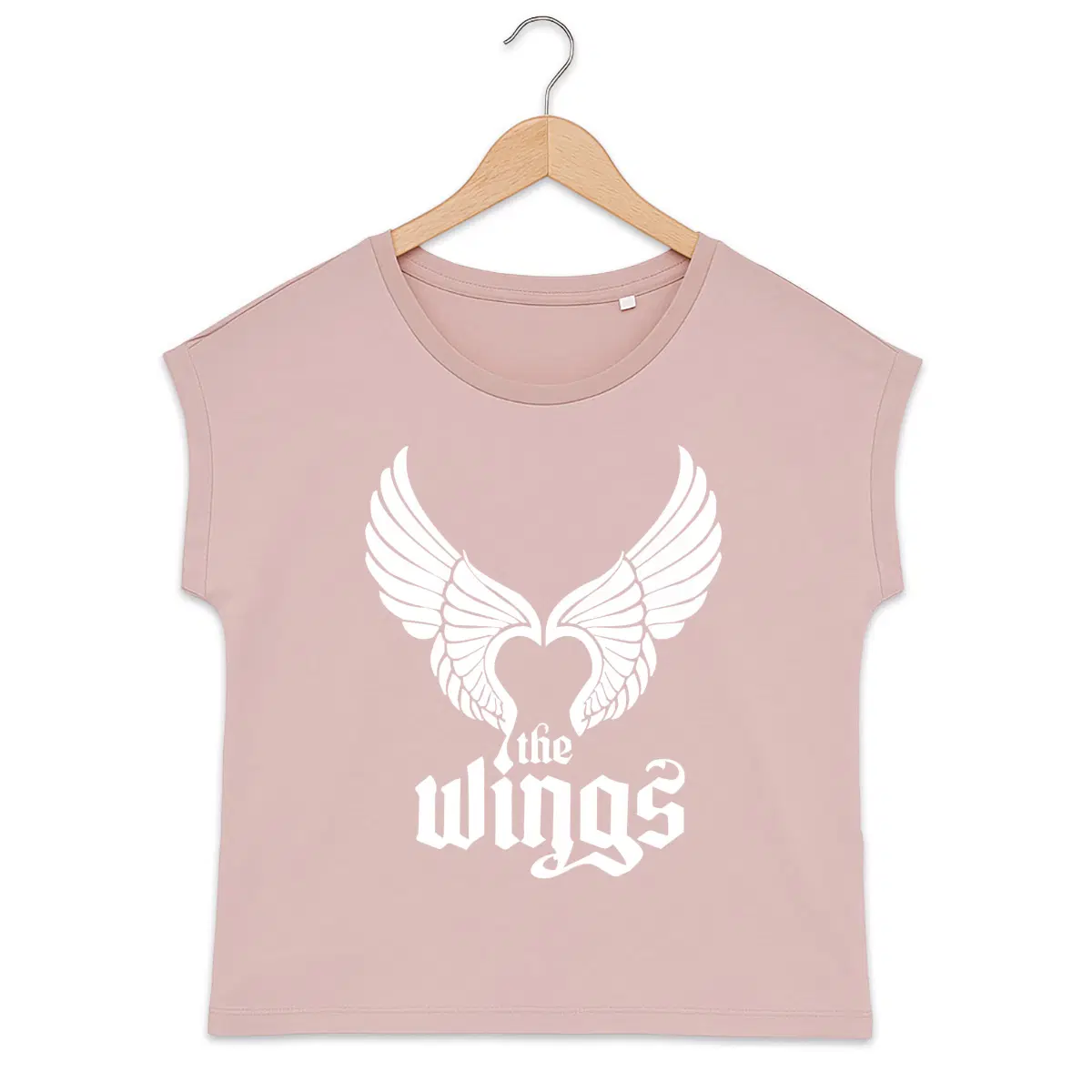 T-shirt femme manches à revers The Wings