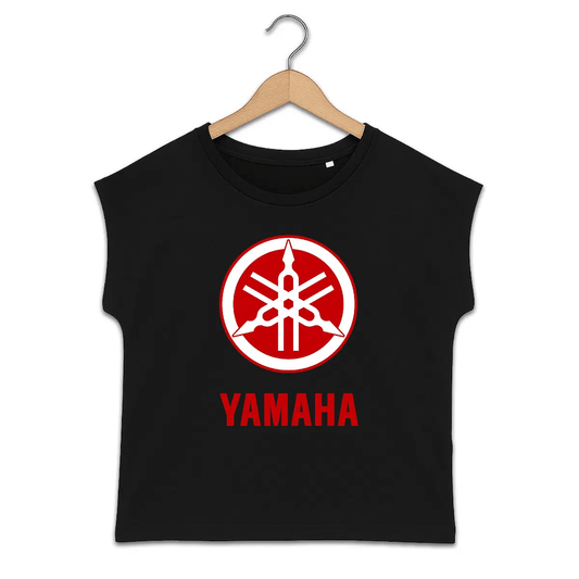 T-shirt femme manches à revers Yamaha