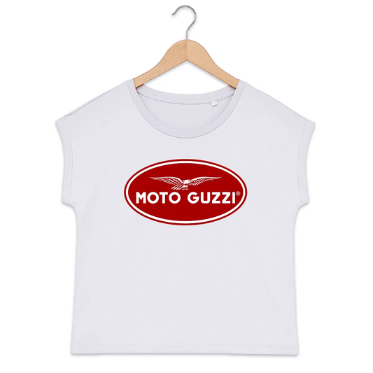 T-shirt femme manches à revers Moto Guzzi