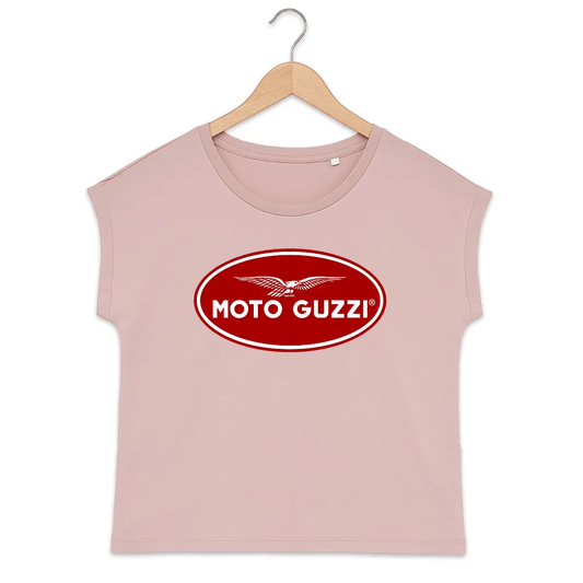 T-shirt femme manches à revers Moto Guzzi