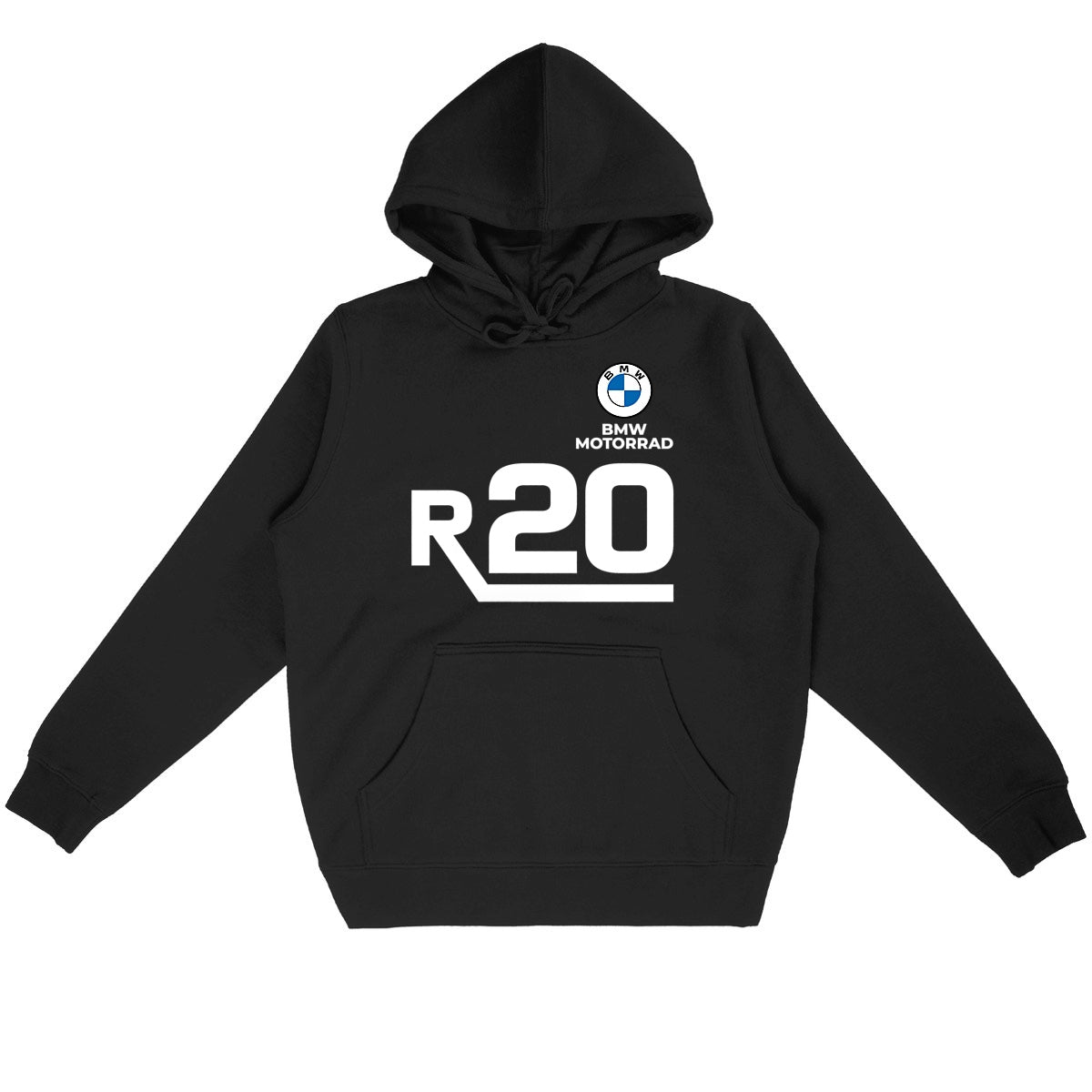 Sweat-shirt noir à capuche BMW R 20 Concept