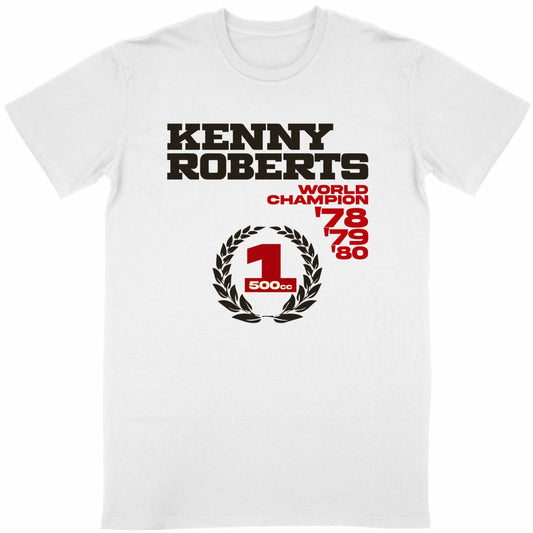 T-shirt blanc Kenny Roberts