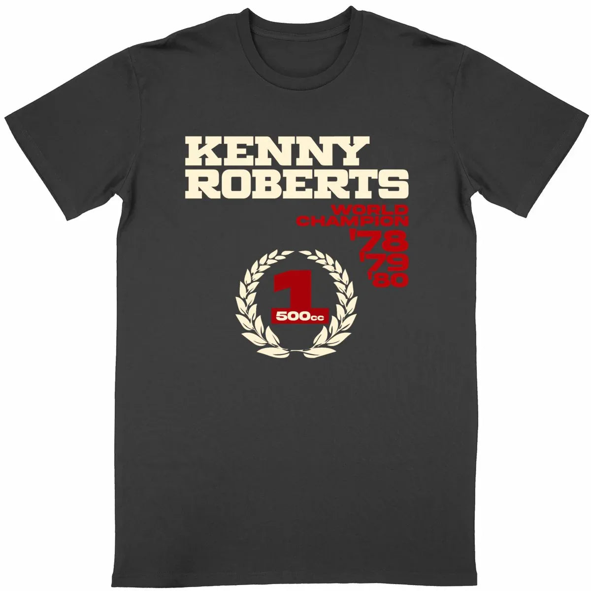 0525KennyRoberts-T-shirtnoir - CultureMoto