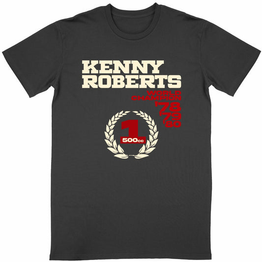 T-shirt noir Kenny Roberts