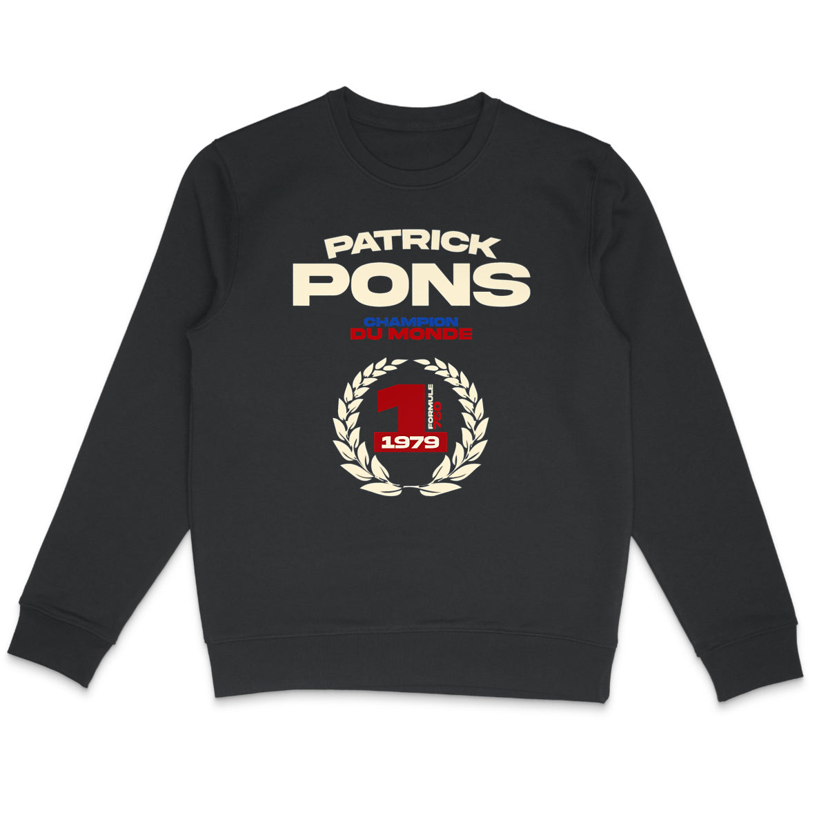 Sweat-shirt noir Patrick Pons