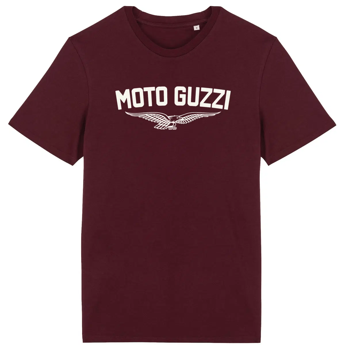 T-shirt bordeaux Moto Guzzi Originale • Vêtement coton bio • Culture Moto