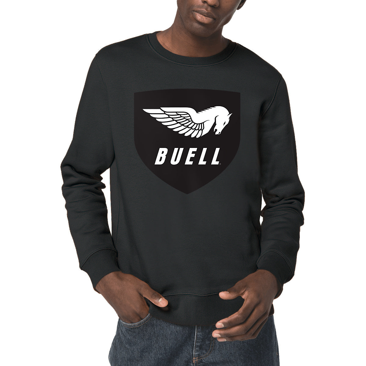 Sweat-shirt noir unisexe Premium • Buell Motorcycles