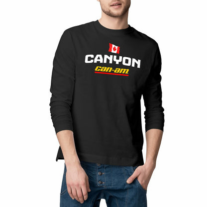 T-shirt noir manches longues Can-Am Canyon