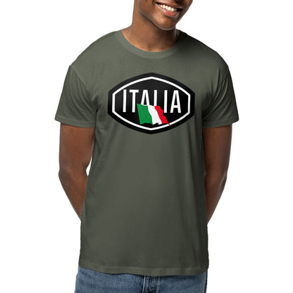 T-shirt kaki Moto Guzzi Italia
