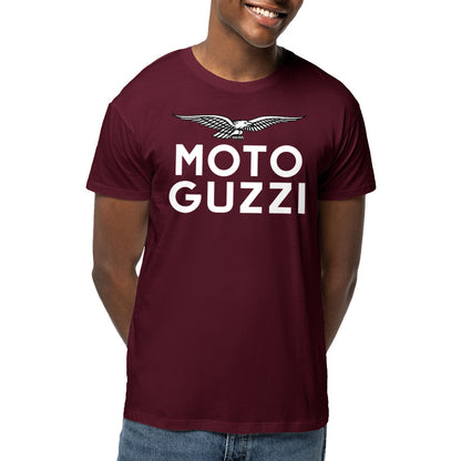 T-shirt bordeaux Moto Guzzi White Eagle