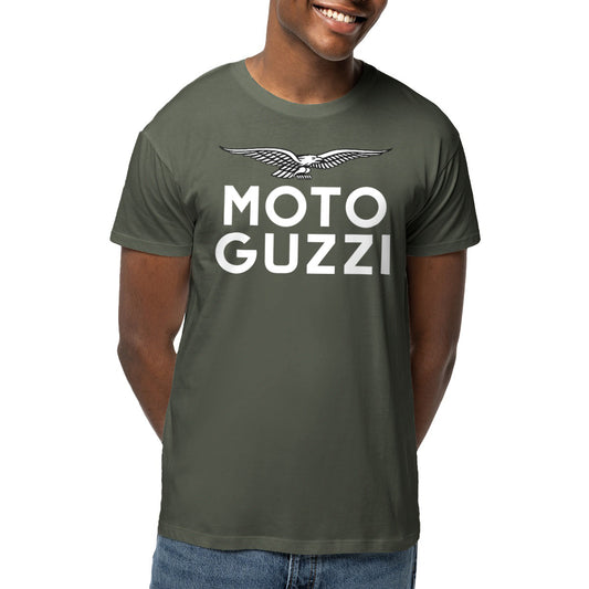 T-shirt kaki Moto Guzzi White Eagle