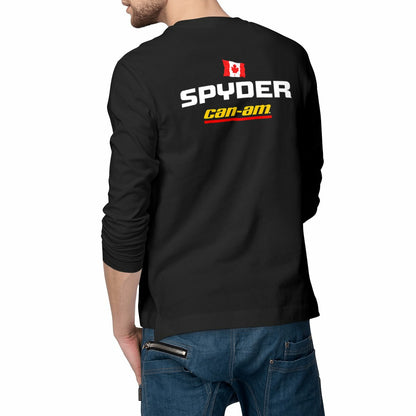 T-shirt noir manches longues Can-Am Spyder