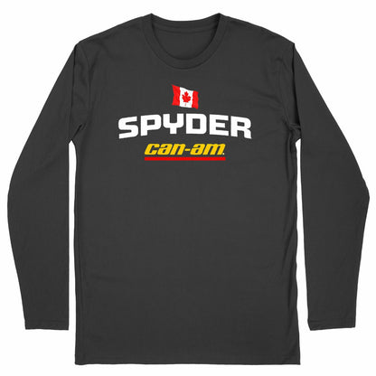 T-shirt noir manches longues Can-Am Spyder