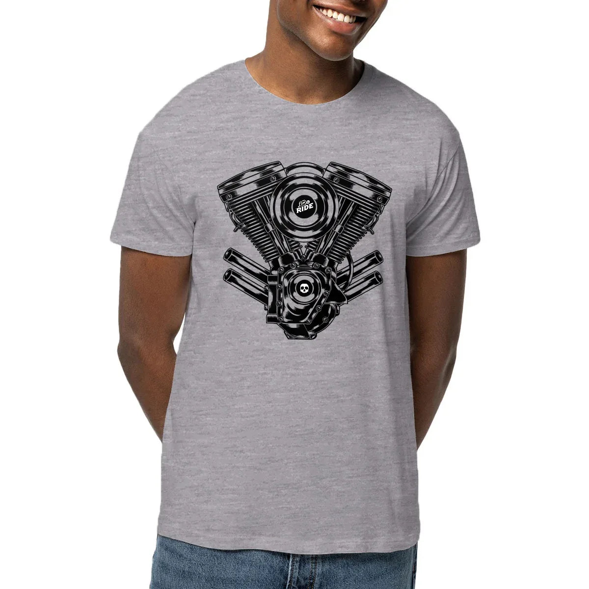 0625_Harley-Davidson_Live_to_Ride_-_T-shirt_gris_face_1 - CultureMoto