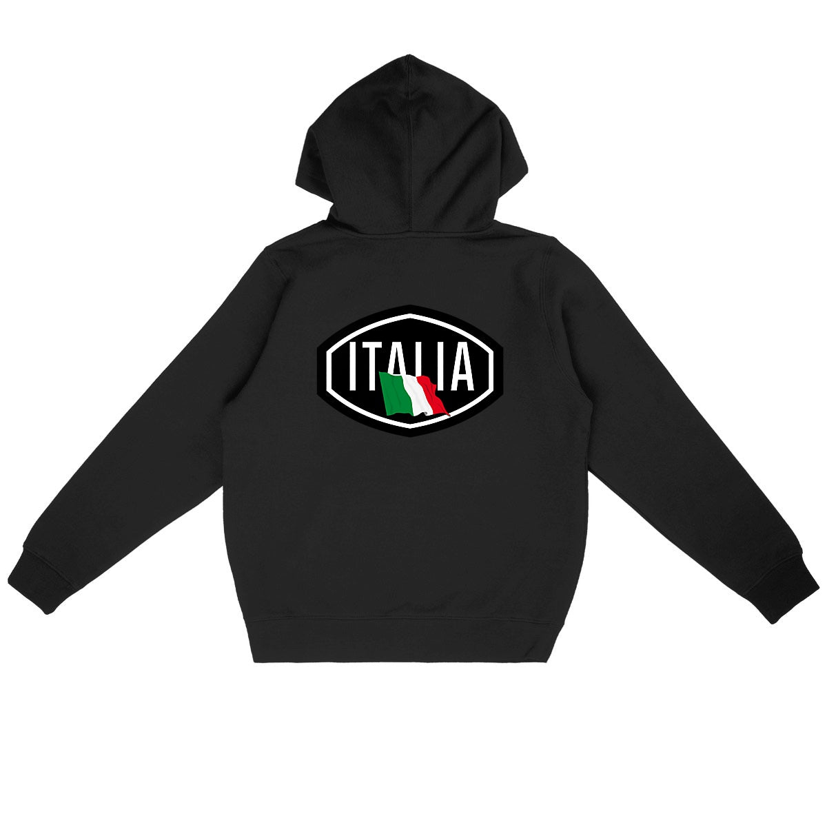 Hoodie noir Moto Guzzi Italia