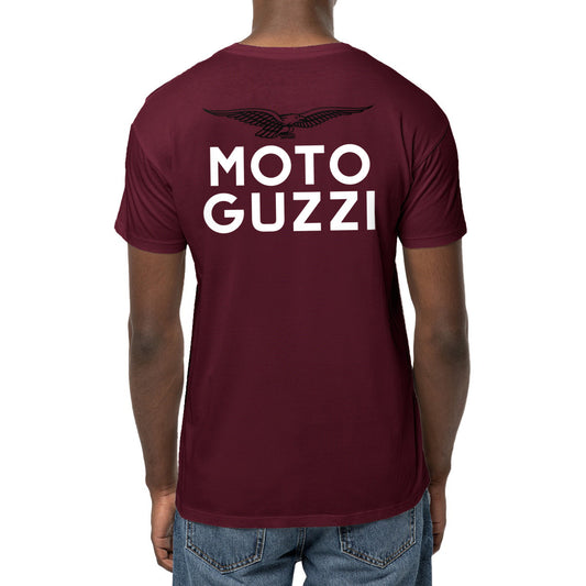 T-shirt bordeaux Moto Guzzi Italia