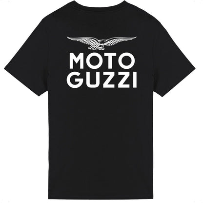 T-shirt noir Moto Guzzi Italia