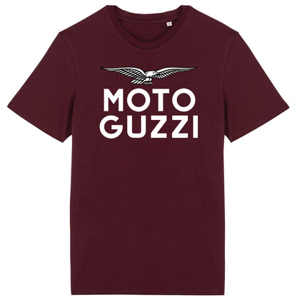 T-shirt bordeaux Moto Guzzi White Eagle