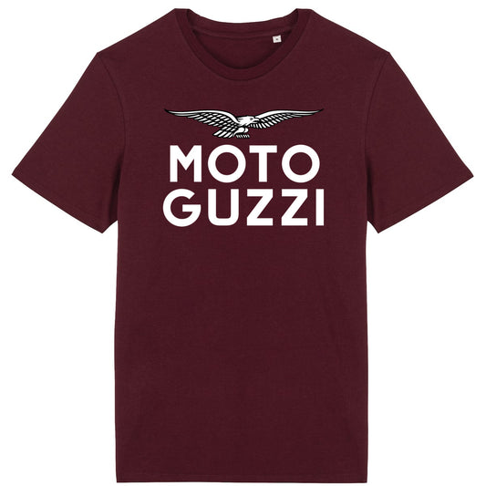 T-shirt bordeaux Moto Guzzi White Eagle