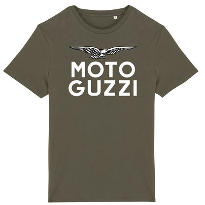 T-shirt kaki Moto Guzzi White Eagle
