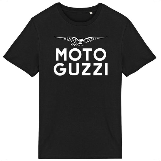 T-shirt noir Moto Guzzi White Eagle