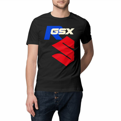 T-shirt noir unisexe manches courtes Suzuki GSX-R