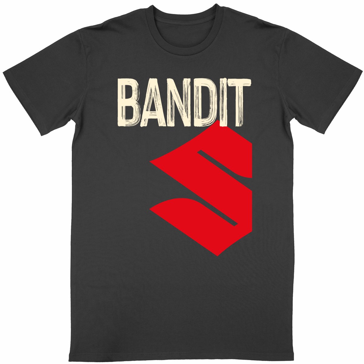 T-shirt noir unisexe manches courtes Suzuki Bandit
