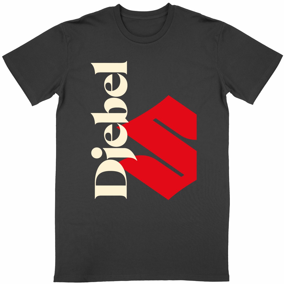 T-shirt noir unisexe manches courtes Suzuki Djebel