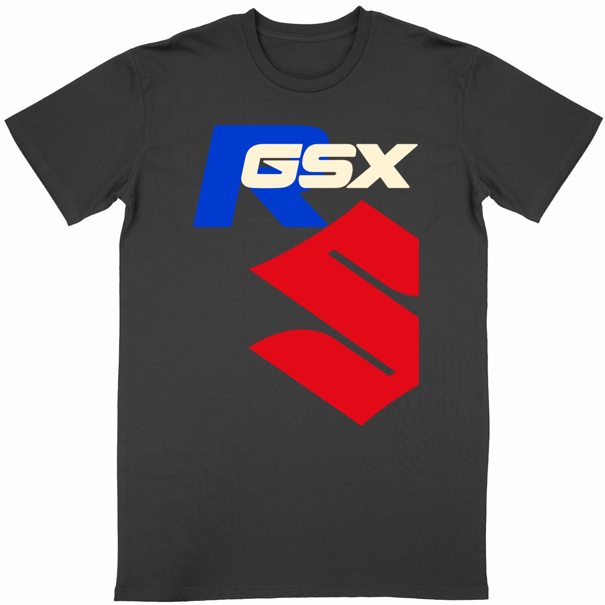 T-shirt noir unisexe manches courtes Suzuki GSX-R