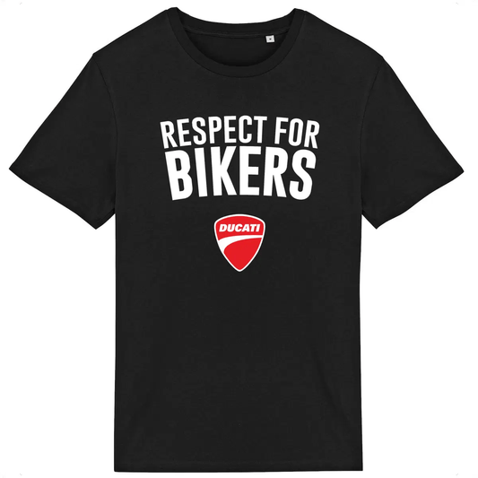 T-shirt noir unisexe Respect for Bikers • Ducati