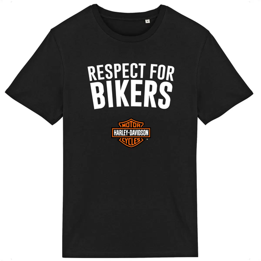 T-shirt noir unisexe Respect for Bikers • Harley-Davidson