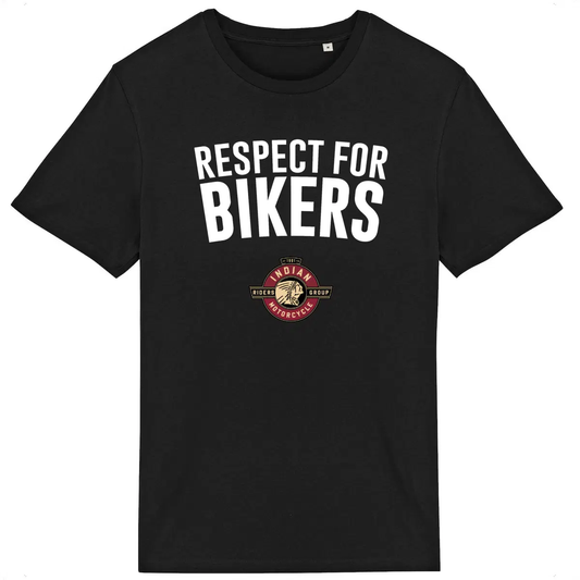 T-shirt noir unisexe Respect for Bikers • Indian Motorcycle