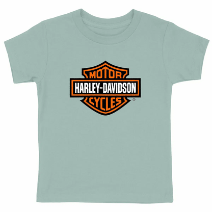 T-shirt épais Enfant logo Harley-Davidson • Vêtement coton bio • Culture Moto