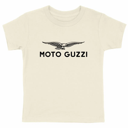 T-shirt épais Enfant logo Moto Guzzi • Vêtement coton bio • Culture Moto