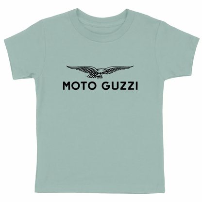T-shirt épais Enfant logo Moto Guzzi • Vêtement coton bio • Culture Moto